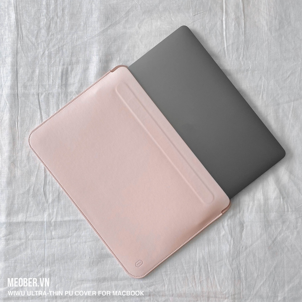 Bao Da laptop chống sốc WIWU Skin Pro II for MacBook 13 - 15inch (Đen/Navy/Hồng/Green)