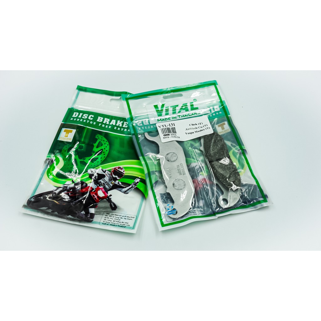 Bố thắng đĩa trước Click , Airblade cũ , Sh mode  , Vespa Medley- Má phanh xe máy, bo thang dia VITAL