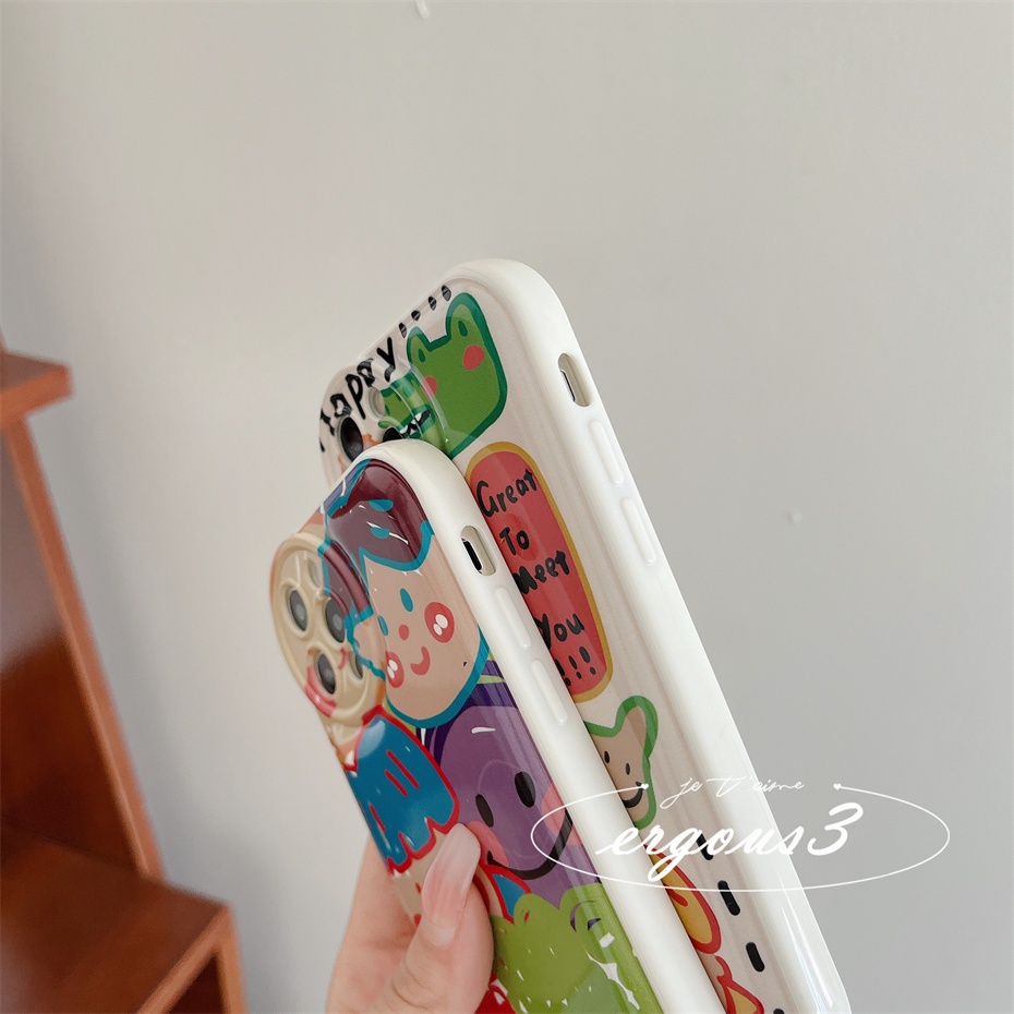 Ốp Điện Thoại Mềm Họa Tiết Hoạt Hình Graffiti Cho iPhone 14 13 12 11 Pro Max SE2020 X XR Xs Max 7 8 Plus