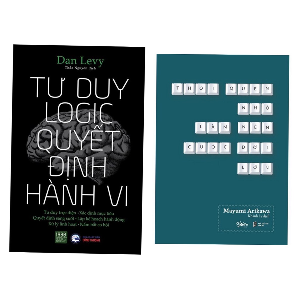 Sách Combo 2c:Thói Quen Nhỏ Làm Nên Cuộc Đời Lớn - az +Tư duy logic, quyết định hành vi - 1980books