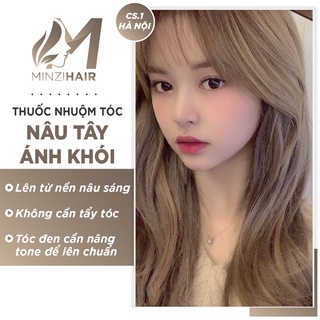 Thuốc Nhuộm Tóc Nâu Tây Khói | Lên Từ Nền Nâu - Minzihair
