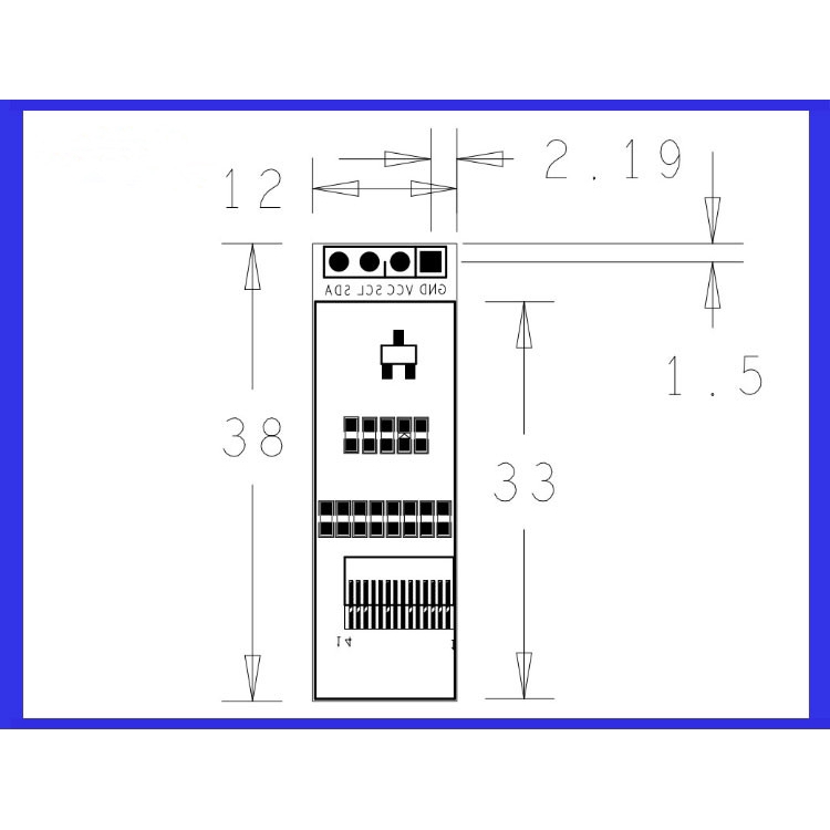 0.91'' OLED 128x32 LCD Display Module IIC For Arduino Raspberry Pi