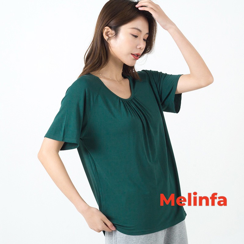 Áo thun nữ ngắn tay vải Modal (gỗ Sồi) mềm mại thoáng mát tự nhiên mặc mùa hè mã A0238