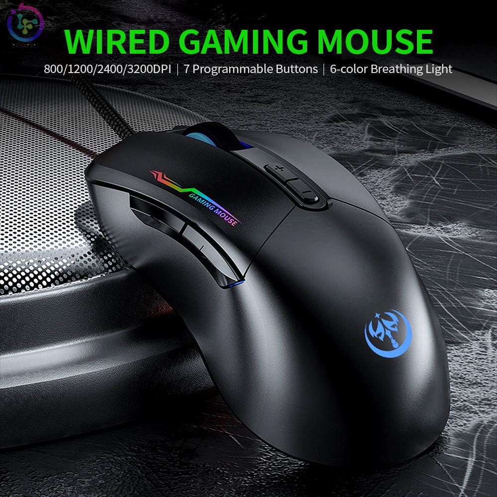 Chuột Gaming 3200dpi 4 Cấp Độ 7 Nút Bấm Chuyên Nghiệp Cho Game Thủ