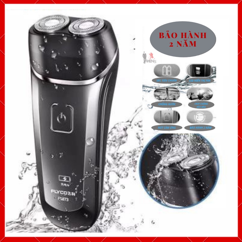 Máy cạo râu POREE PS197, flyco FS873 chống nước IPX7 bảo hành 2 năm