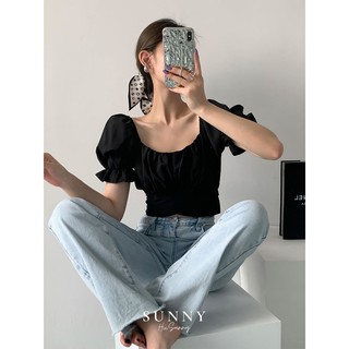 Áo croptop - Black top A06