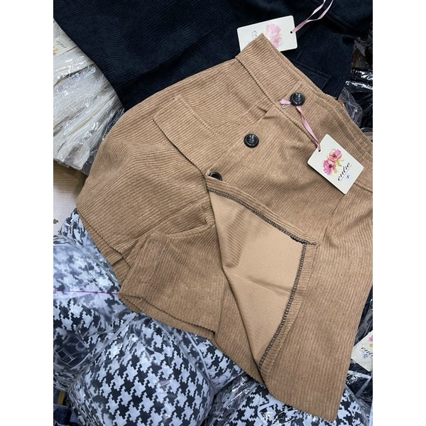 QUẦN SOOC GIẢ CHÂN VÁY NHUNG TĂM CẠP CAO VẠT CHÉO GIÁ RẺ | BigBuy360 - bigbuy360.vn