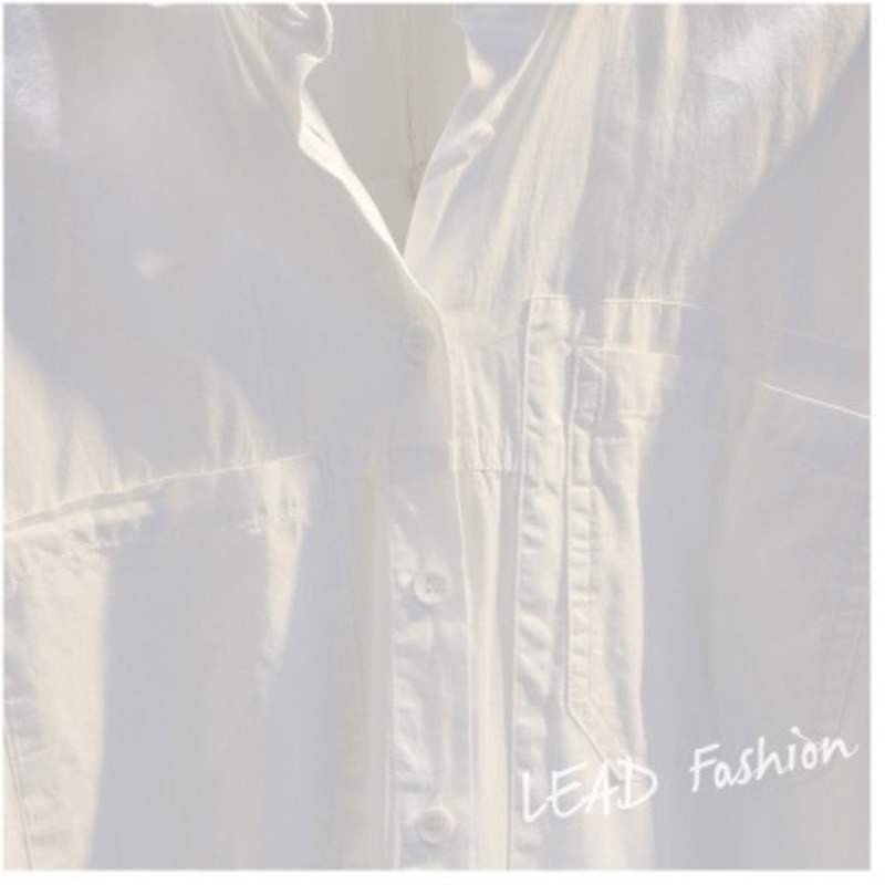 Áo sơ mi RENJIANVSHENG tay dài màu sắc đơn giản thanh lịch cho nữ