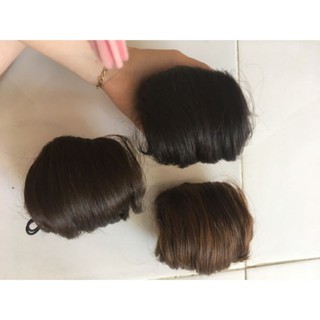 (ẢNH + VIDEO THẬT) - Búi TÓC GIẢ Hàn Quốc - Dễ sử dụng - Có 2 loại Búi tóc thẳng mượt hoặc Búi tóc rối