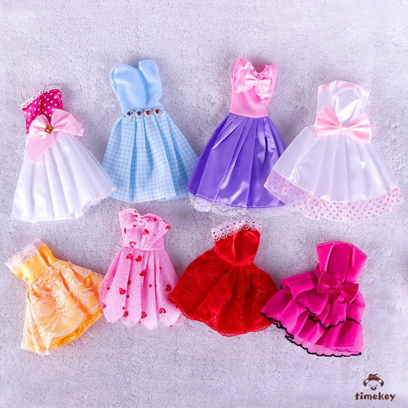 Hw Set 10 Đầm Đồ Chơi Búp Bê Nhiều Màu Đáng Yêu