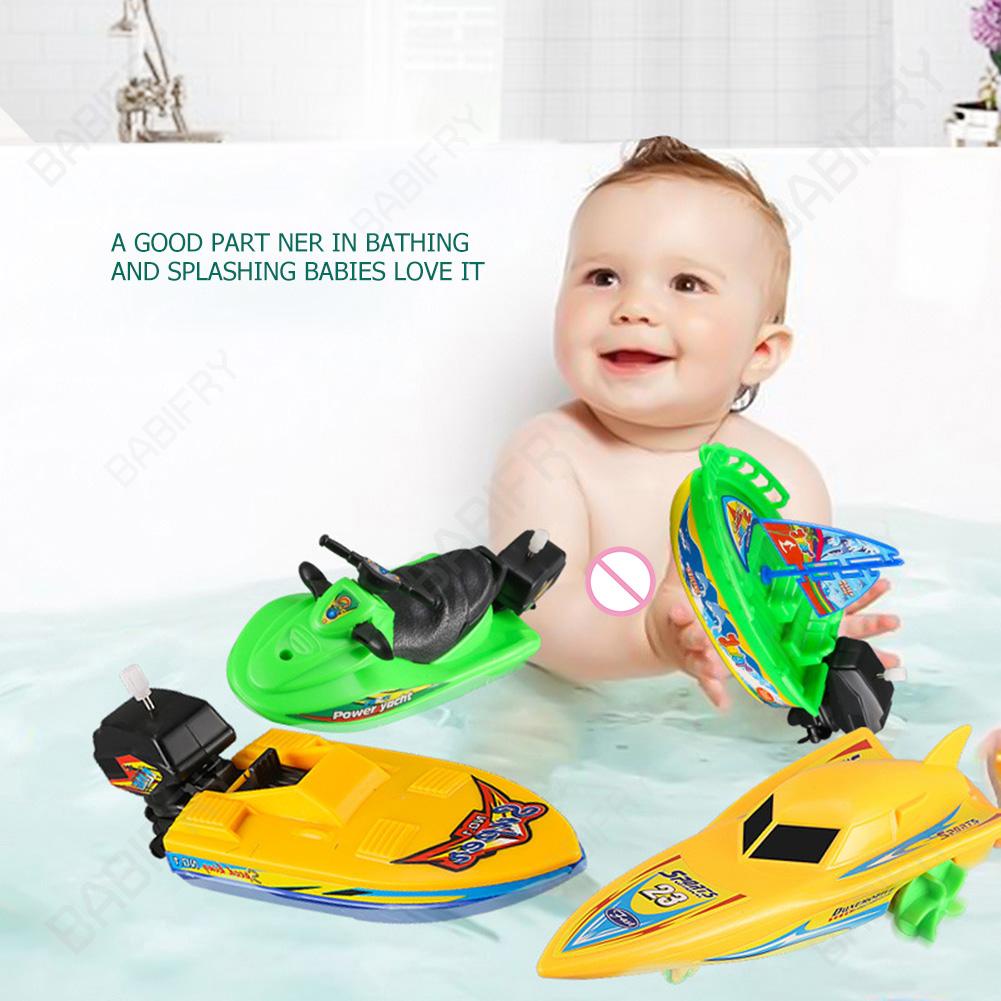 Thuyền Đồ Chơi Lên Dây Cót Nhiều Màu Sắc Đáng Yêu Cho Bé