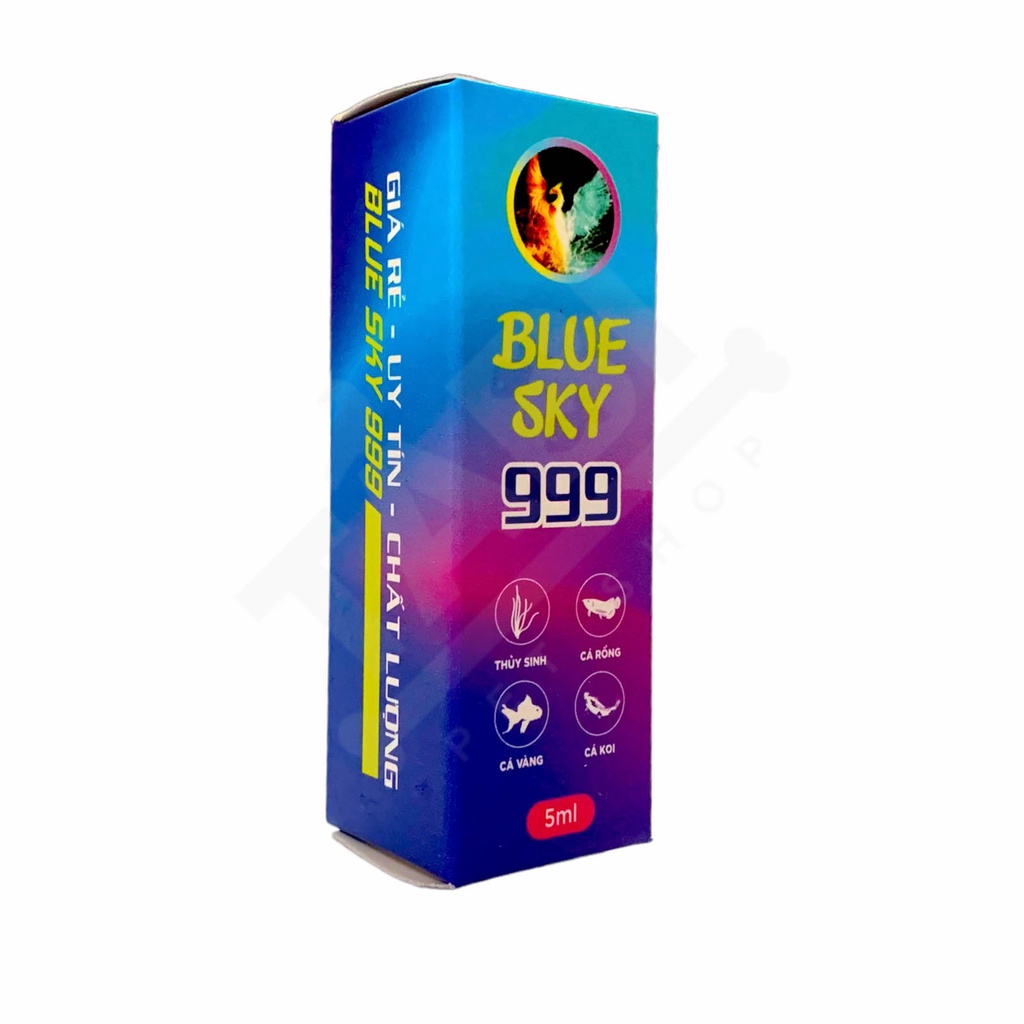 Blue Sky 999 Chuyên Xử Lý Túm Lắc, Nấm Cho Cá Cảnh, Cá Bảy Màu, Cá Koi,...5ml/10ml/chai