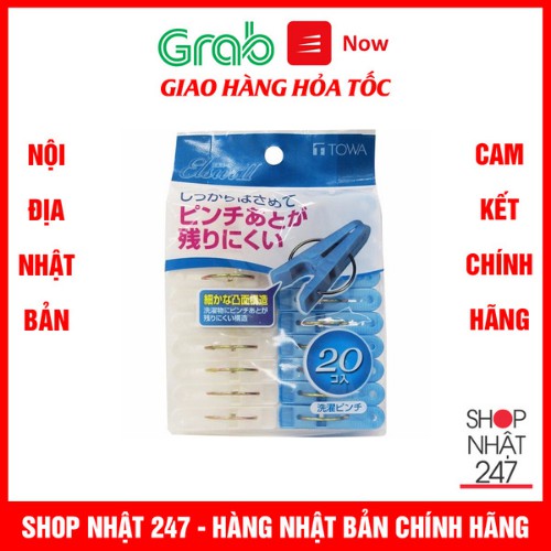 Set 20 kẹp quần áo Towa Nội địa Nhật Bản