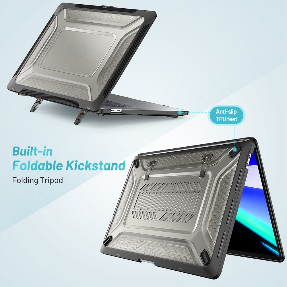 Ốp Bảo Vệ Máy Tính Bảng Bằng TPU Mạ Điện Mỏng Có Giá Đỡ Cho Mac Book Air Pro 13 16 Inch 2020 2018 2019