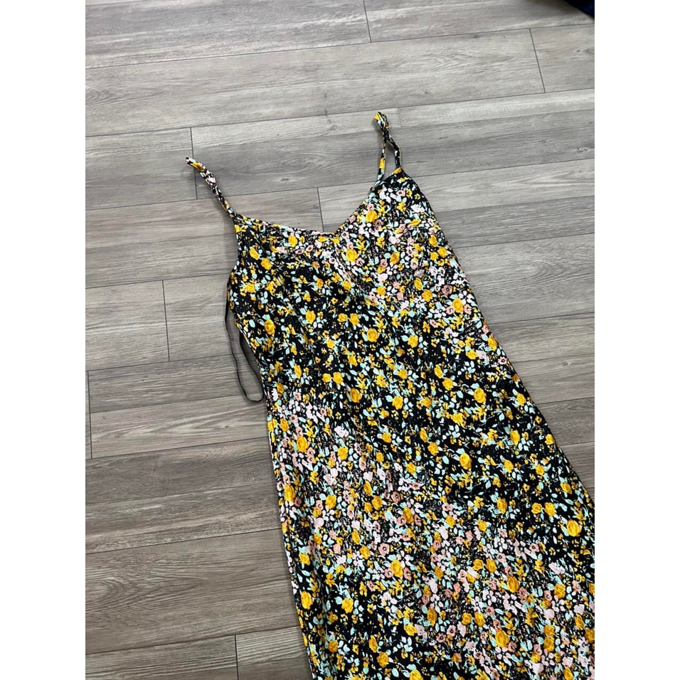 Váy 2 dây hoa vàng BCBG - hàng dư xịn của hãng