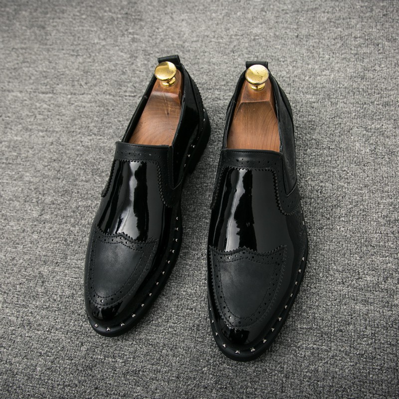 Men's leather shoes exquisite design elegant fashion