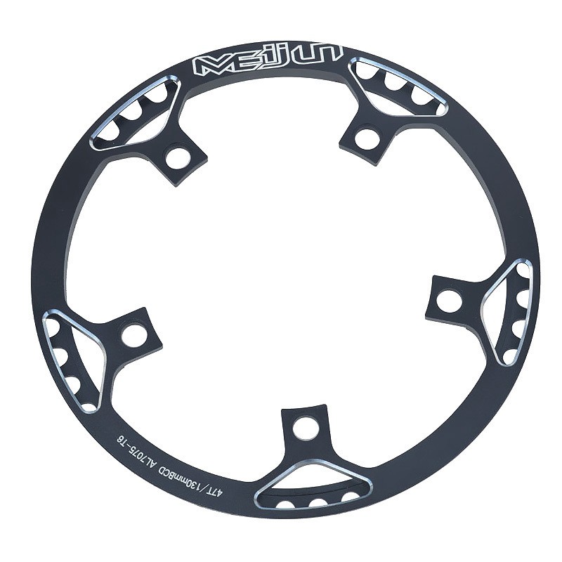 MEIJUN 47T Single Speed Disc 130mm BCD Folding Chainring with Guard AL7075 Alloy Bicycle Parts 1