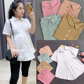 Áo sơ mi bầu siêu xinh
