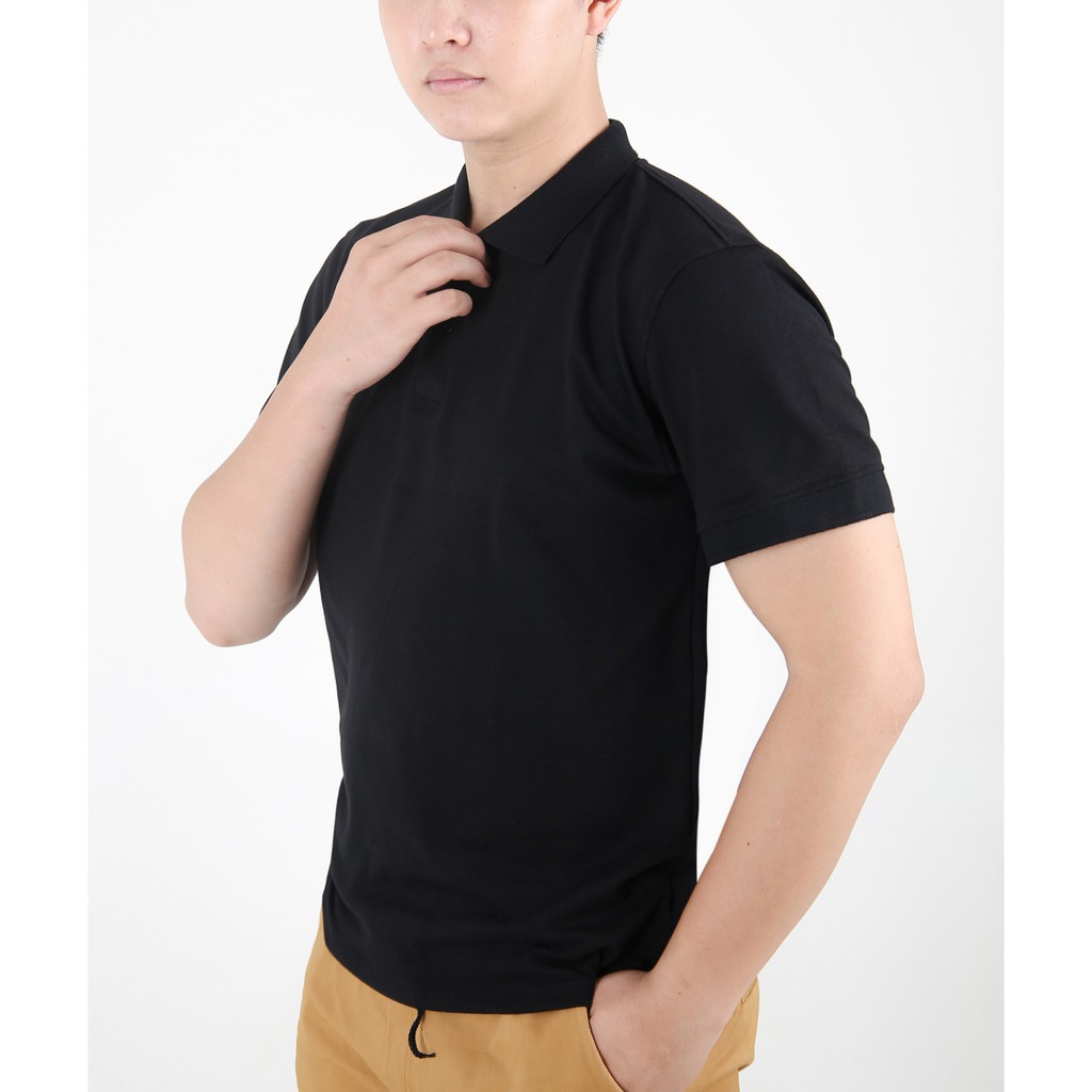 Áo thun nam cổ bẻ ngắn tay dáng ôm Kojiba