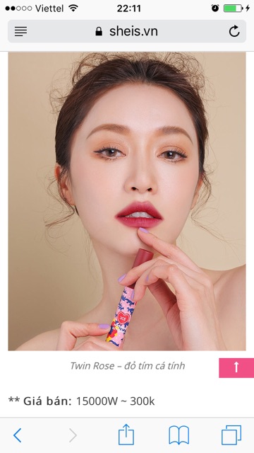 Son 3CE Velvet Lip Tint