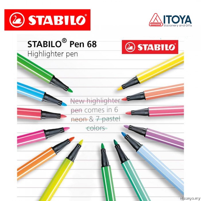 [Bán lẻ] Bút Fineliner Stabilo Point 68 1mm (màu Neon &amp; Pastel)