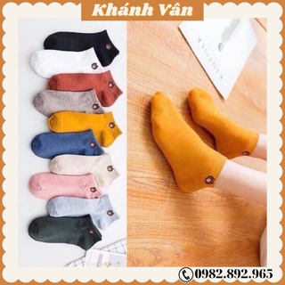 Combo 10 đôi tất gấu cổ ngắn họa tiết Brown tặng kèm túi đựng