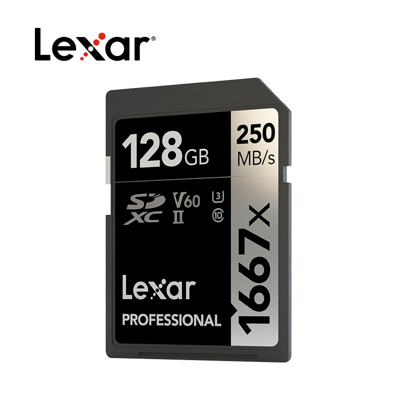 Thẻ Nhớ Lexar 1667X V60 250MB / s 64GB 128GB 256GB UHS-II U3 Cho MáY ẢNh Kỹ ThuậT Số 3D 4K