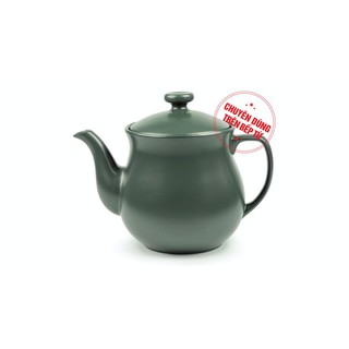 Ấm nước Sứ Minh Long (Siêu)  dưỡng sinh 3.3 L nắp dùng Bếp từ - HealthyCook - Xanh rêu