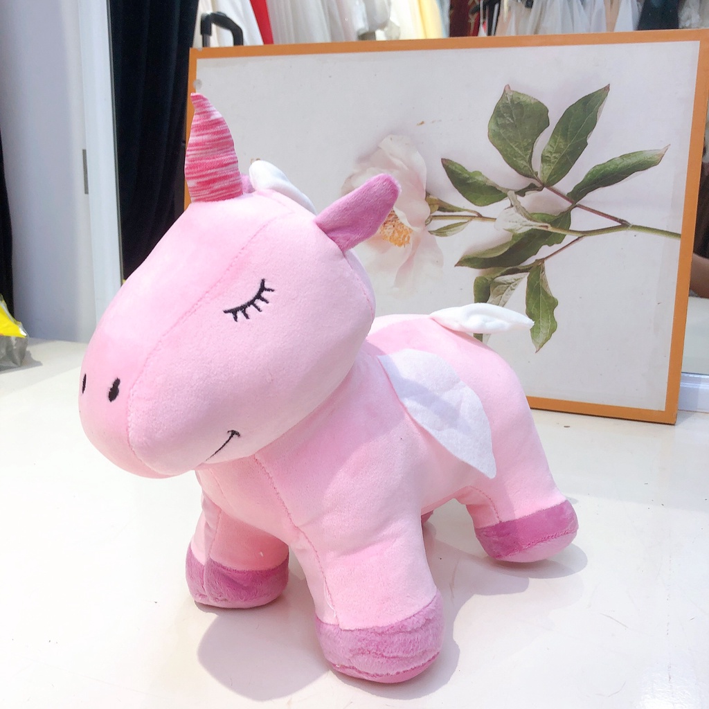 Kì Lân Pony Một Sừng size 30cm, Thú Nhồi Bông Đáng Yêu, Gối Ôm Cho Bé Ngựa Pony