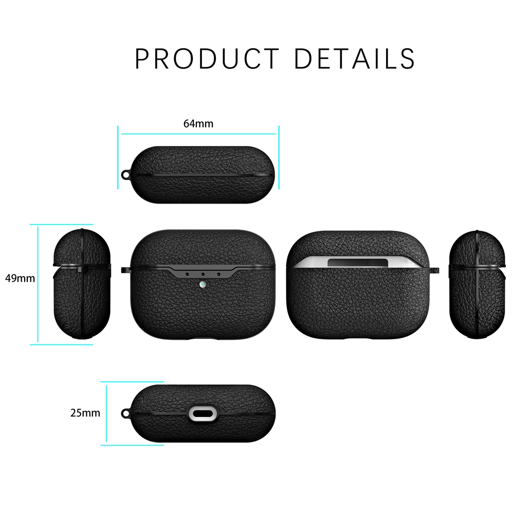 Vỏ bọc bảo vệ cho hộp sạc tai nghe Airpods 3 Pro có móc khóa chống sốc chống thấm nước tiện dụng