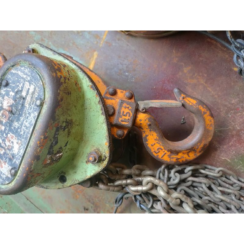 Palăng xích kéo tay Kitô 1,5 tấn hàng Nhật bãi