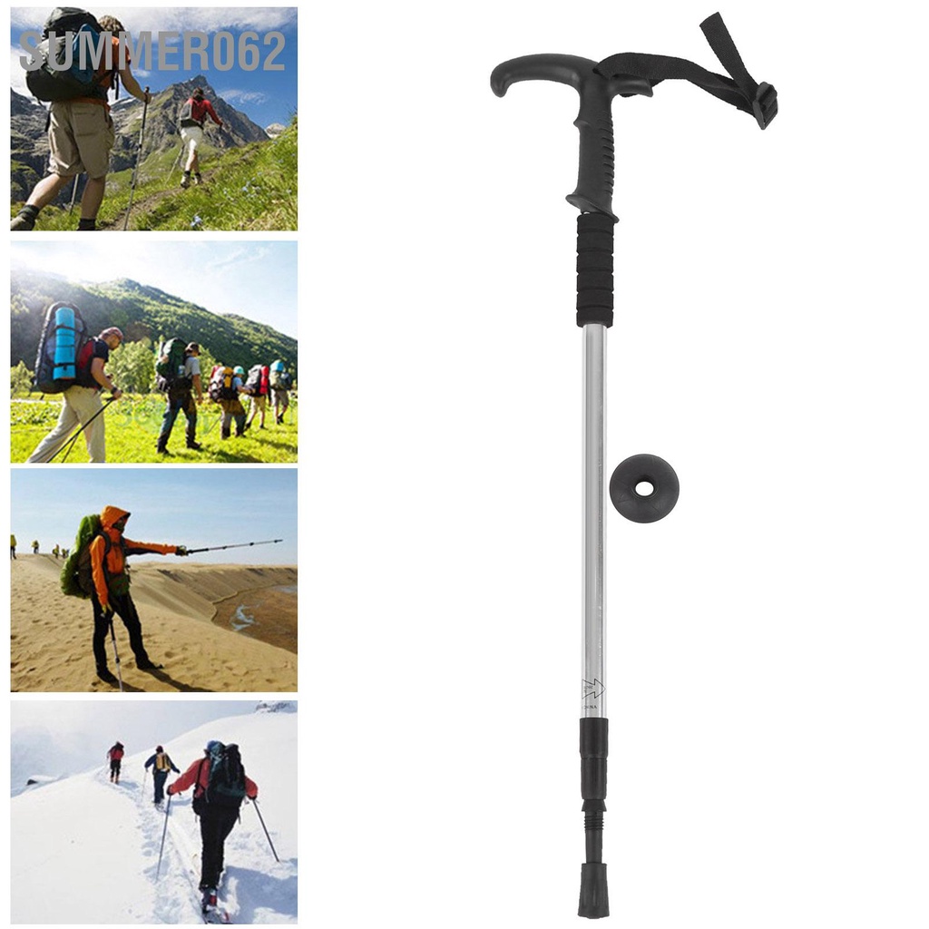 [Hàng Sẵn] Ba phần kính thiên văn hợp kim nhôm cường độ cao ngoài trời Mía đi bộ leo núi 【Summer062】