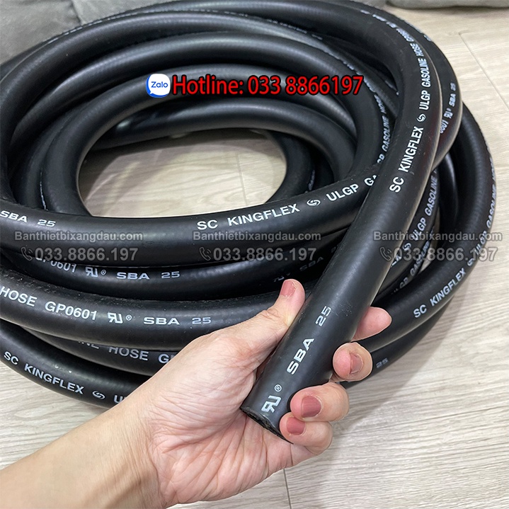 Ống dây bơm xăng dầu Kinglex cao cấp phi 27 dài 7 mét