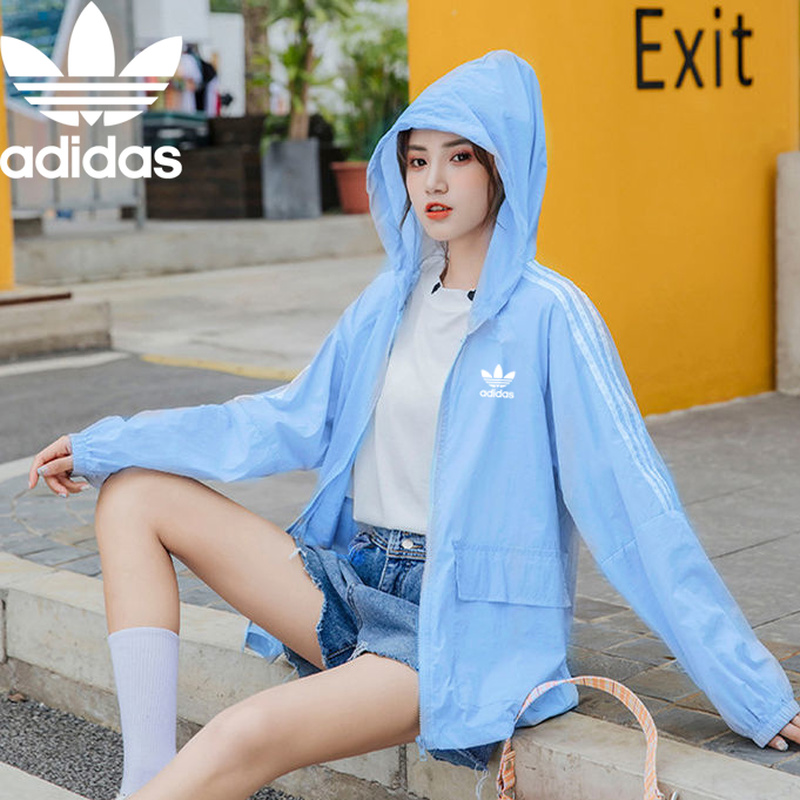 Áo Khoác Adidas Siêu Mỏng Chống Nước Chống Tia Uv Cho Nữ