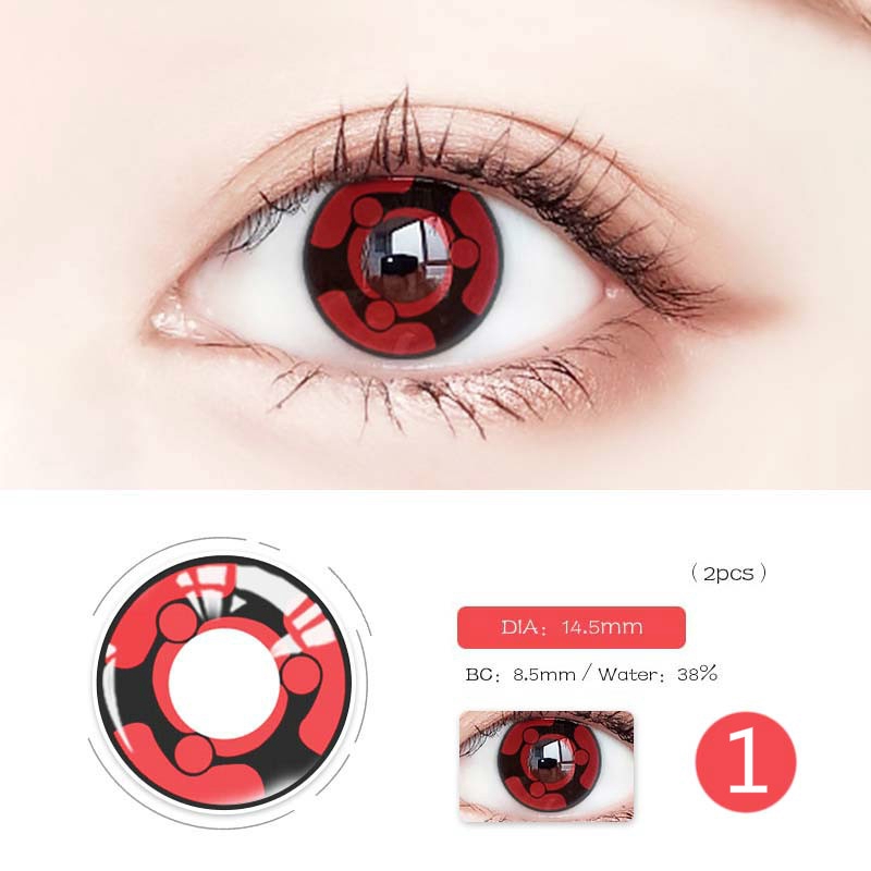 Cặp kính áp tròng hóa trang nhân vật Naruto độc đáo lens thời trang