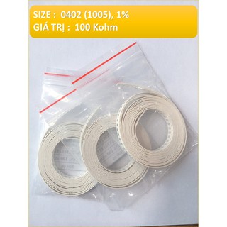 0402 , 1% , 100 kohm - điện trở dán