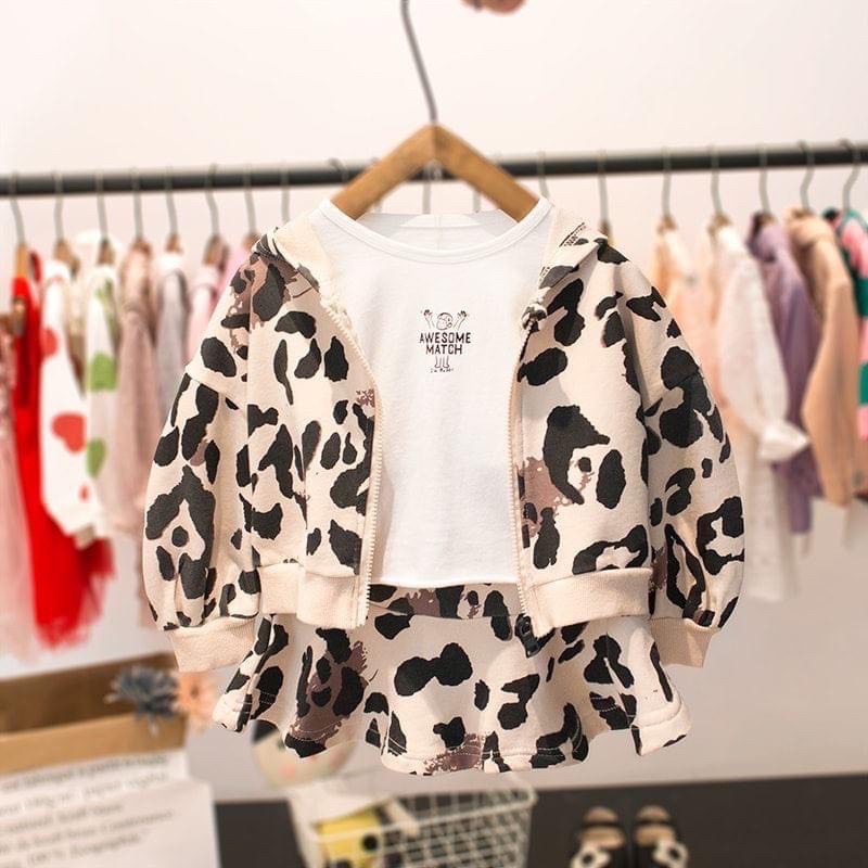 Xả Set bộ beo 2 chi tiết cho bé gái