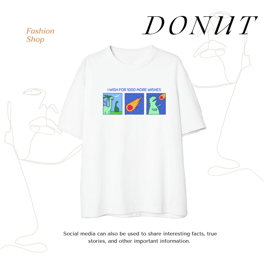 ÁO THUN COTTON OVERSIZE UNISEX FUNNY CARTOON