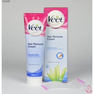 Kem tẩy lông Veet (màu xanh dương) 100ml chính hãng của Pháp