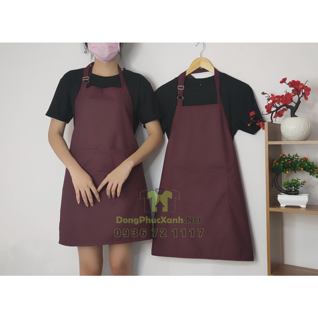 Tạp dề cắt tóc vải Cao Cấp chống bám bụi Chống Thấm nước