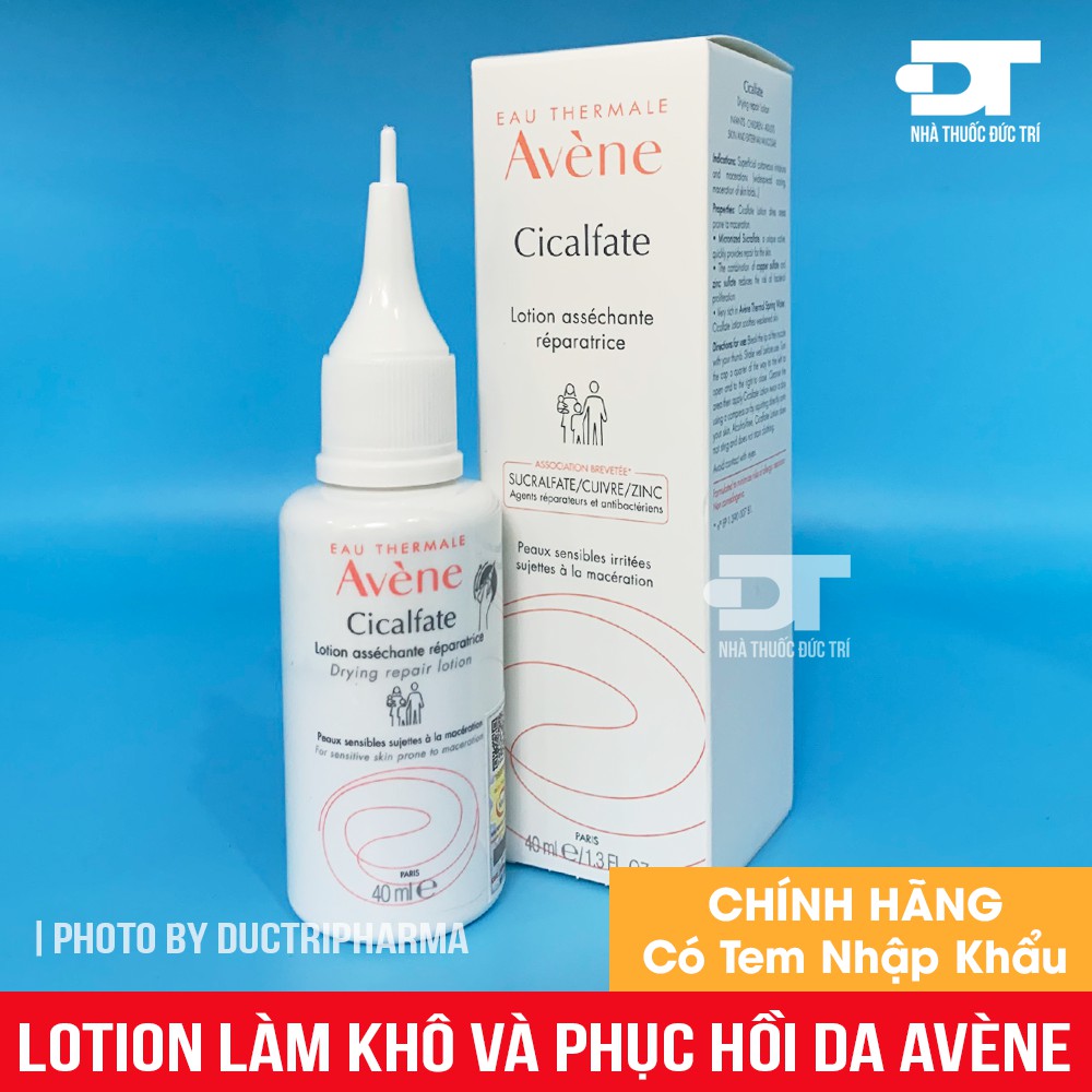 Lotion làm khô và giúp phục hồi da Avene Cicalfate Lotion 40ml