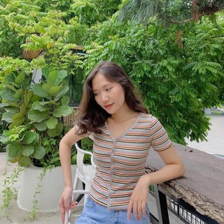 ÁO BODY KẺ KHUY