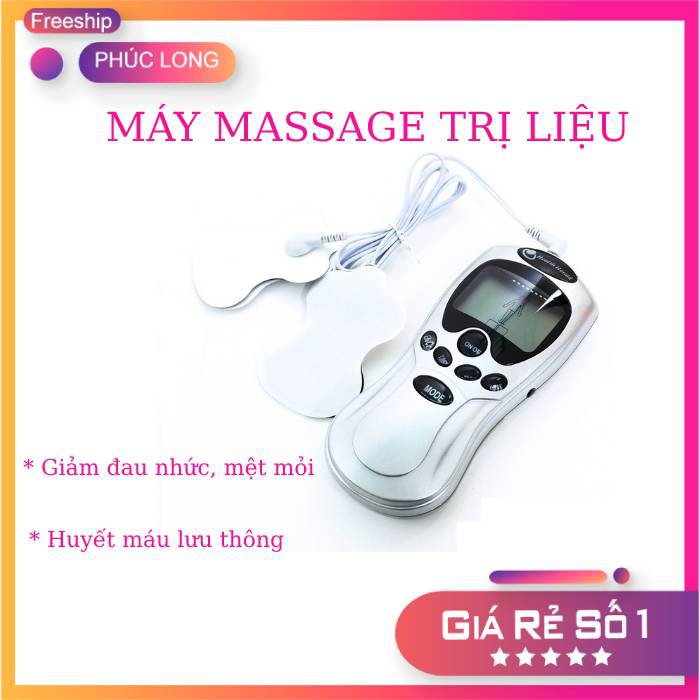 Máy massage trị liệu 4 miếng dán giảm đau nhức, lưu thông máu, thư giãn cơ thể - Hàng chuẩn - Bảo hành 6 tháng