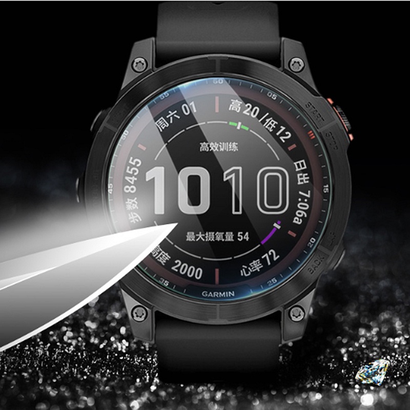 Set 2 Kính Cường Lực Bảo Vệ Màn Hình Đồng Hồ Thông Minh Garmin Fenix 7 7S 7X