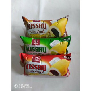 BÁNH MÌ TƯƠI KISSHU vị socola, đậu đỏ , nhân cốm BẢO NGỌC CỰC NGON 50 GAM