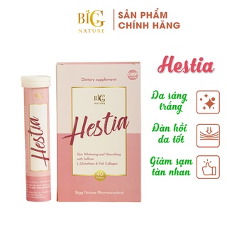 Viên uống trắng da, mờ nám, tăng đàn hồi da Hestia Saffron Collagen - Viên uống đẹp da, cung cấp độ ẩm cho da