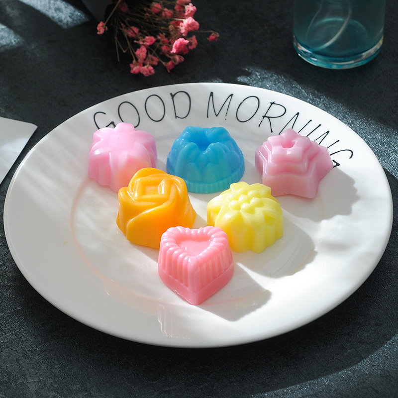 Khuôn Silicon 4D Làm Socola,Thạch,Đá,Kẹo Dẻo,Pudding Hình 12 Hoa Nổi