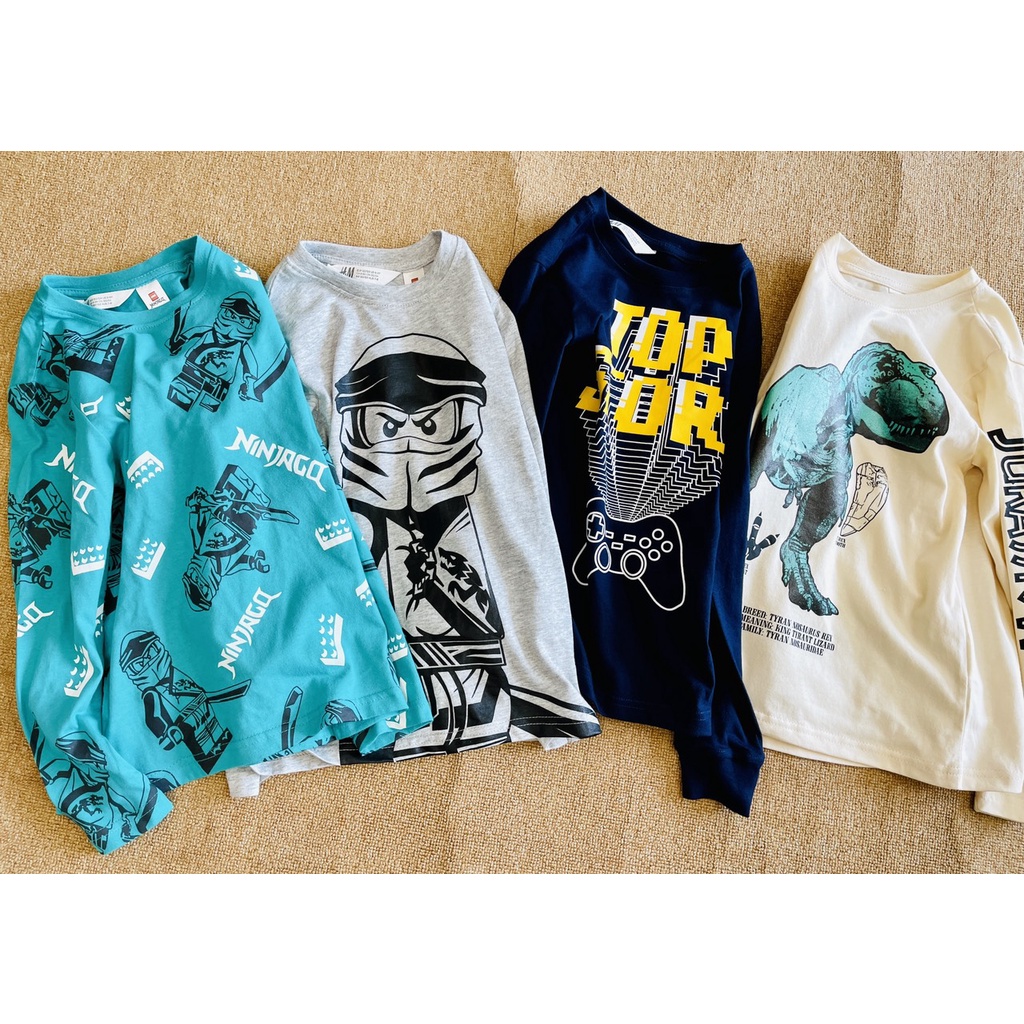 Set 2 áo HM có size đại cho bé trai