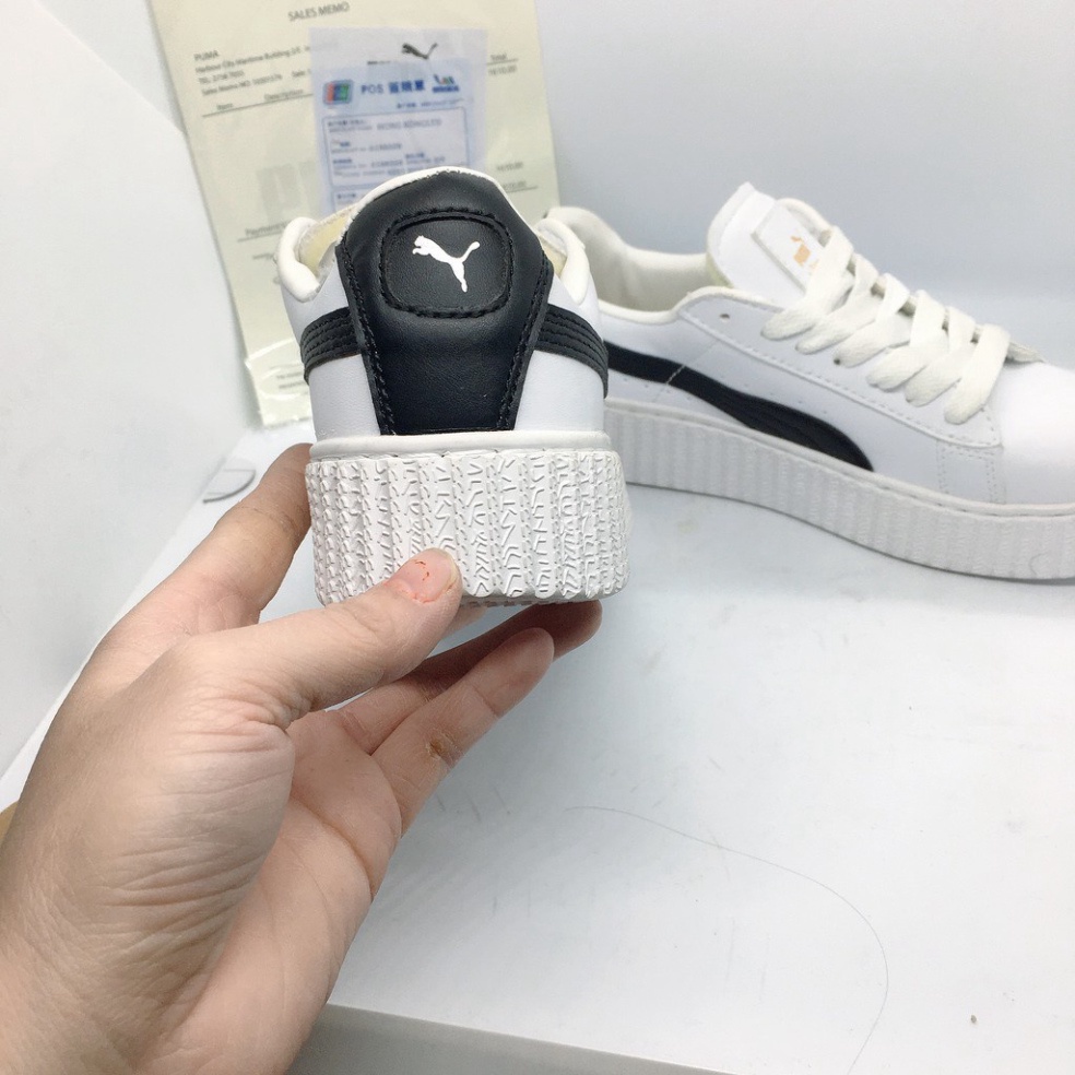 Giày thể thao nữ puma kẻ đen  , giày puma viền đen trắng hàng đẹp full box,bill | BigBuy360 - bigbuy360.vn