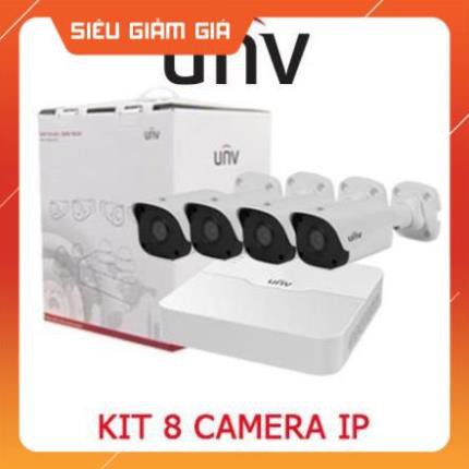 [Hàng chính hãng] Trọn bộ KIT 8 camera IP 2.0MP Full HD 1080P UNV PoE camera UNV trọn bộ đủ phụ kiện